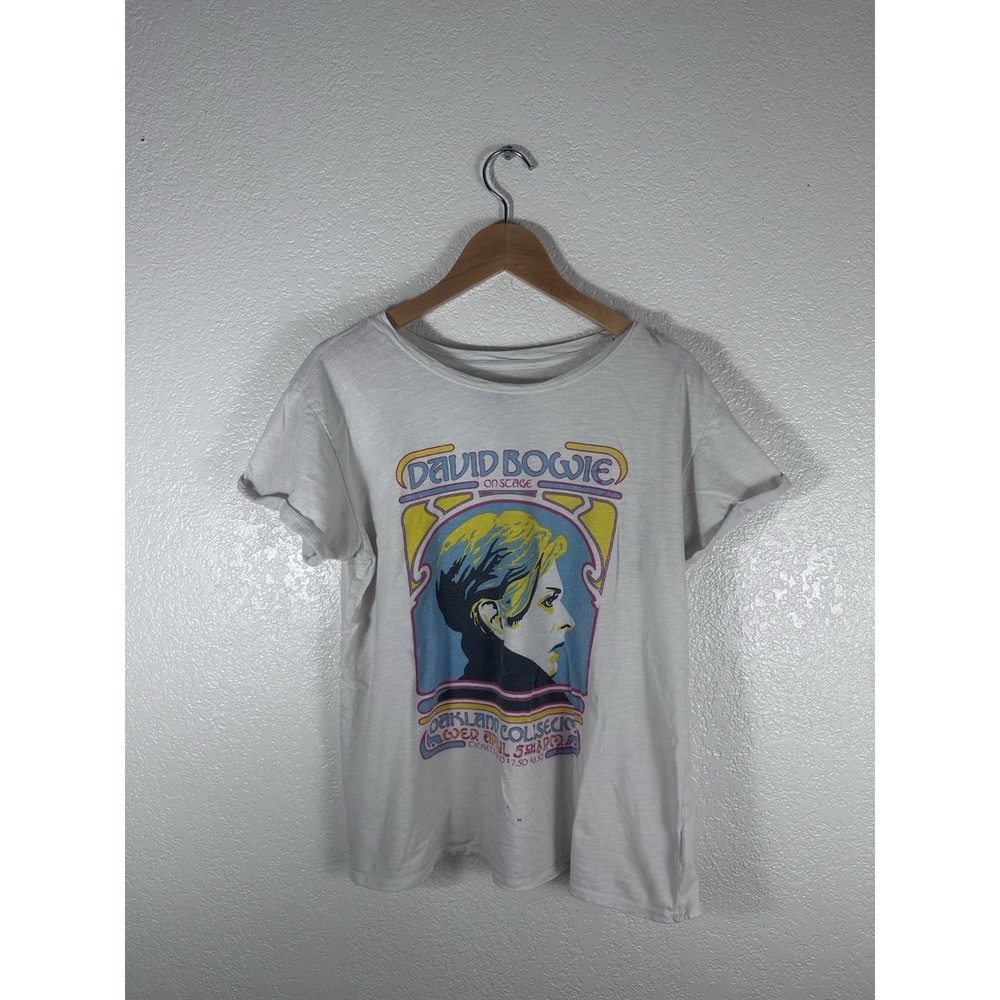 Lucky Brand David Bowie On Stage Oakland Coliseum Graphic T-Shirt